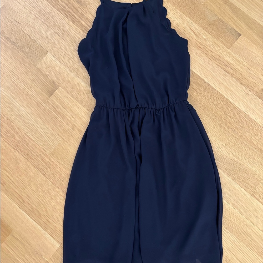 Elegant Navy Blue Dress
